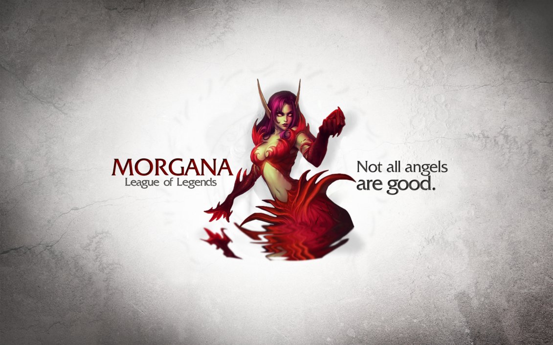 League Of Legends Wallpaper Morgana By Sevionfx