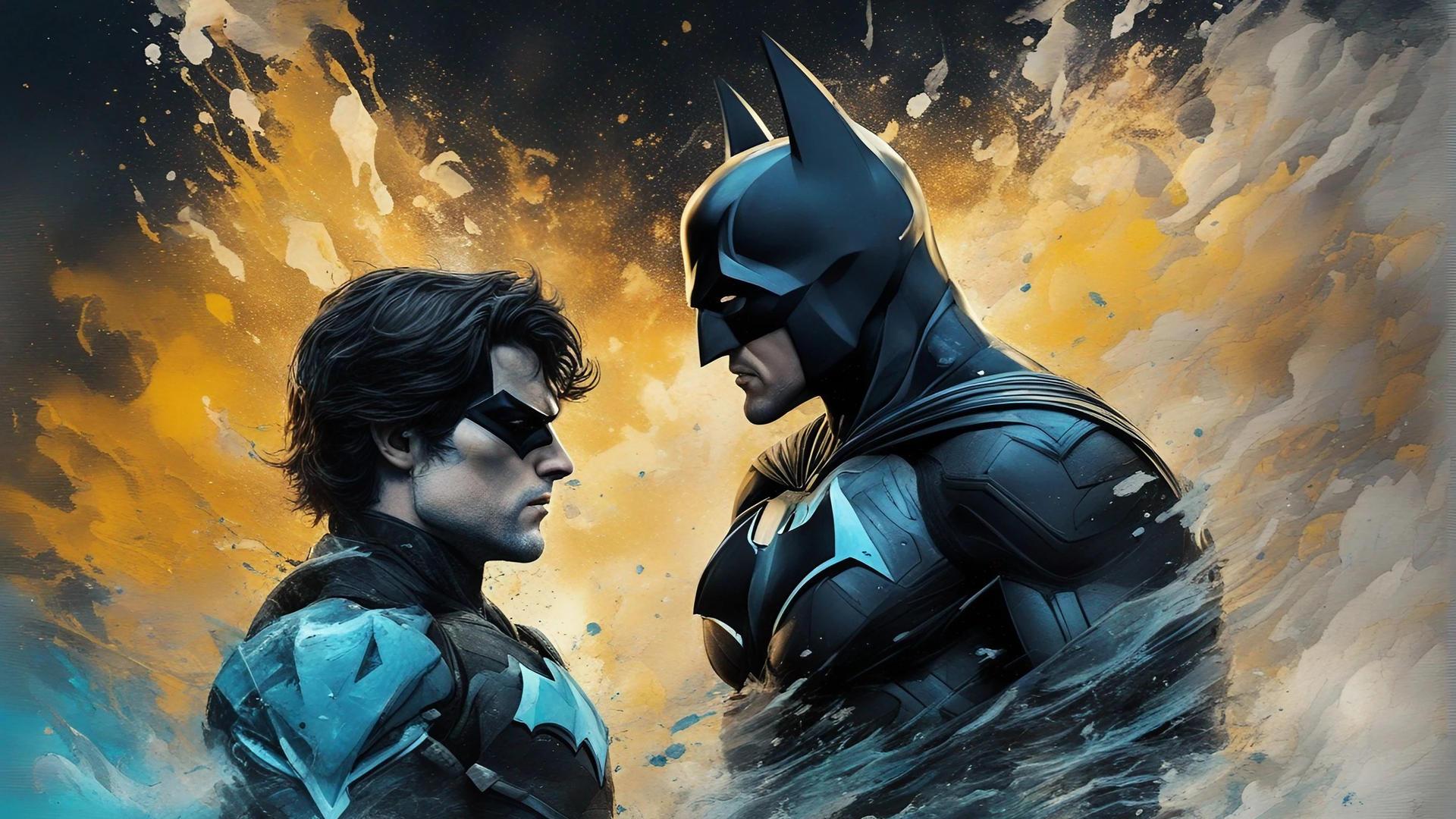 Batman And Nightwing Wallpaper By Christoprd