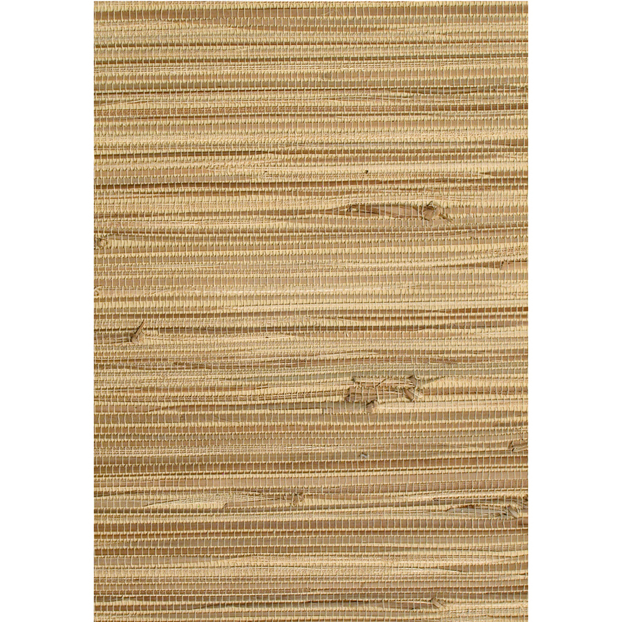 Shop Allen Roth Brown Grasscloth Unpasted Textured Wallpaper At