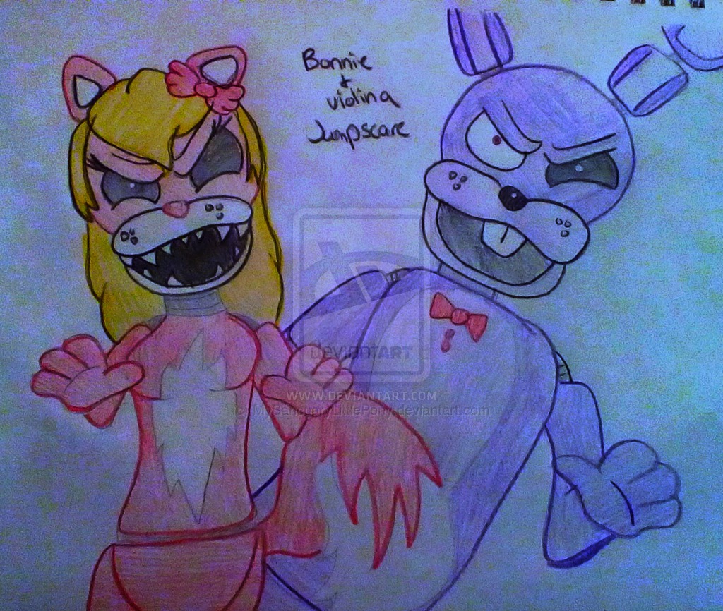Bonnie And Violina Jumpscare By Mysancuarylittlepony