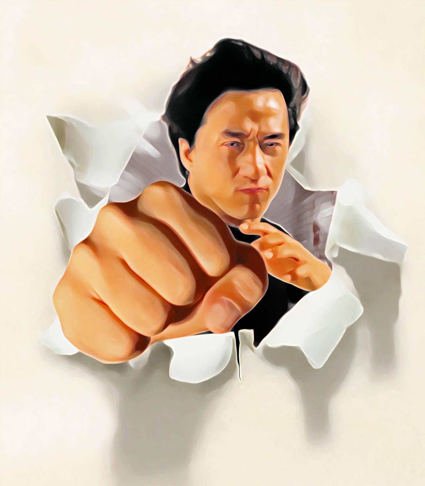 Punch Hole Wallpaper