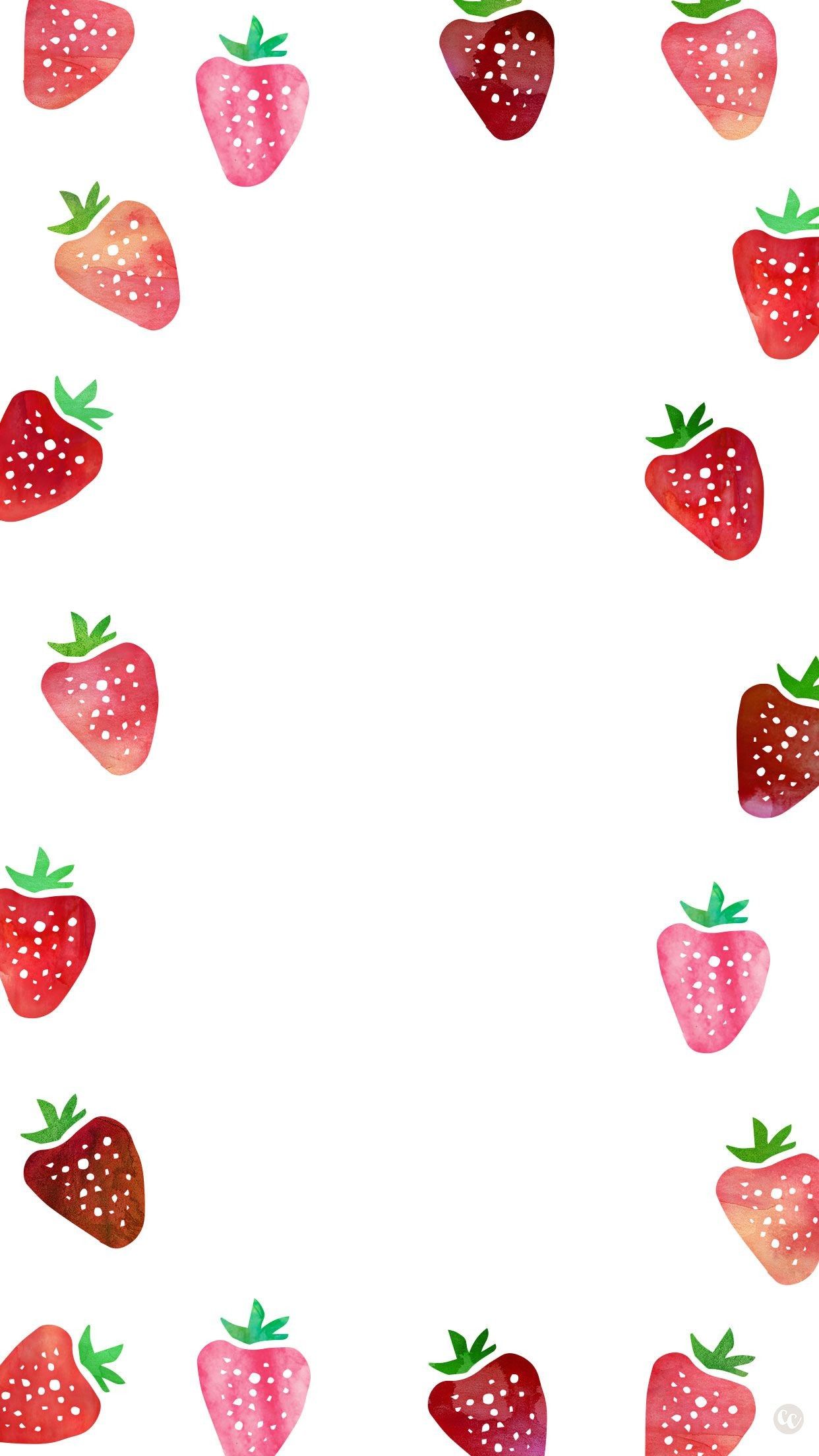Strawberry Aesthetic Wallpaper On