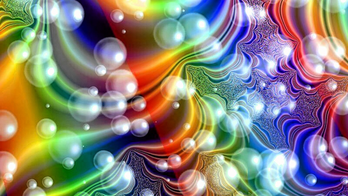 Wallpaper Rainbow Bubbles Desktop Backgrounsds