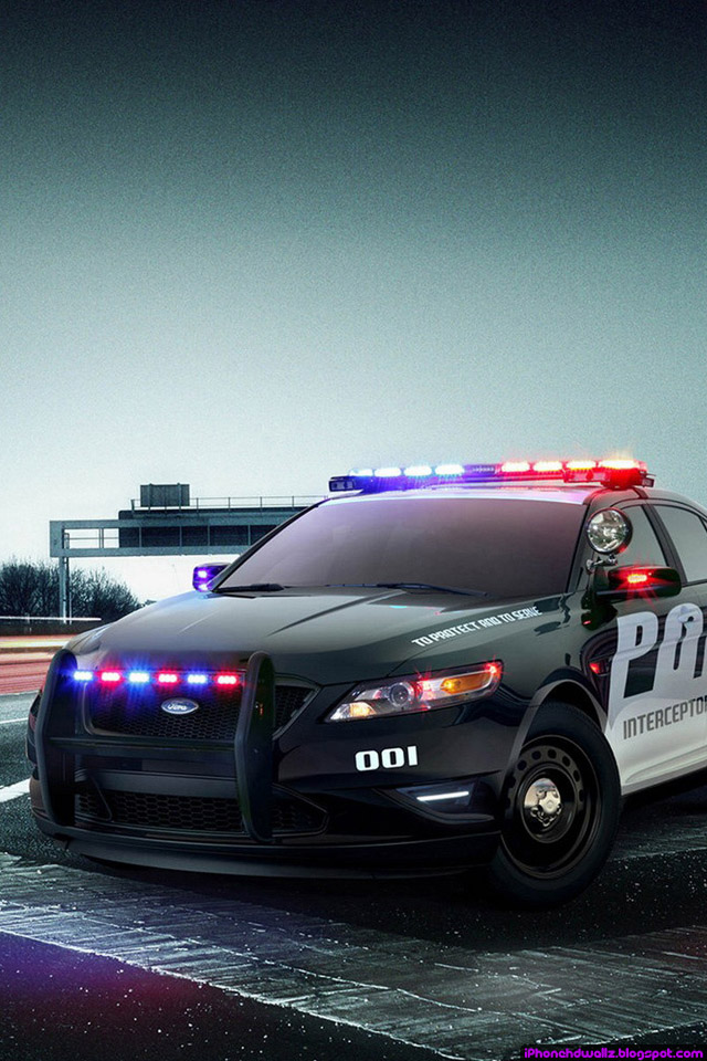 Ford Police Car Cool iPhone Wallpaper HD