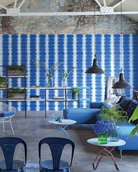 Designers Guild Savine Cobalt Wallpaper And Pattern