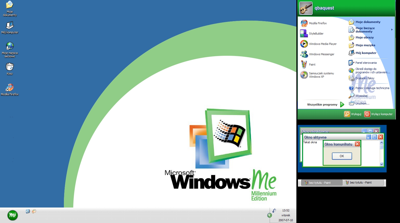 New Windows Me By Qbaquest Customization Skins Themes