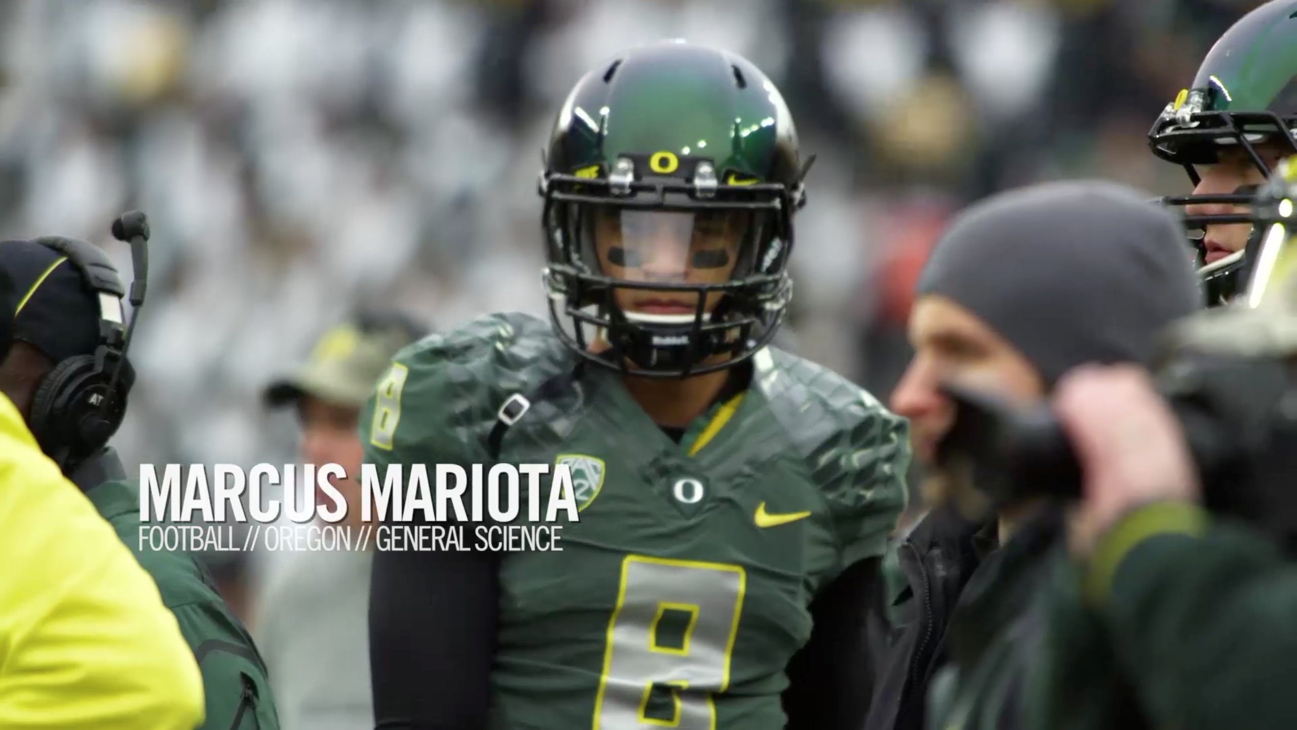 Oregon S Marcus Mariota Talks About The Importance Of Science In