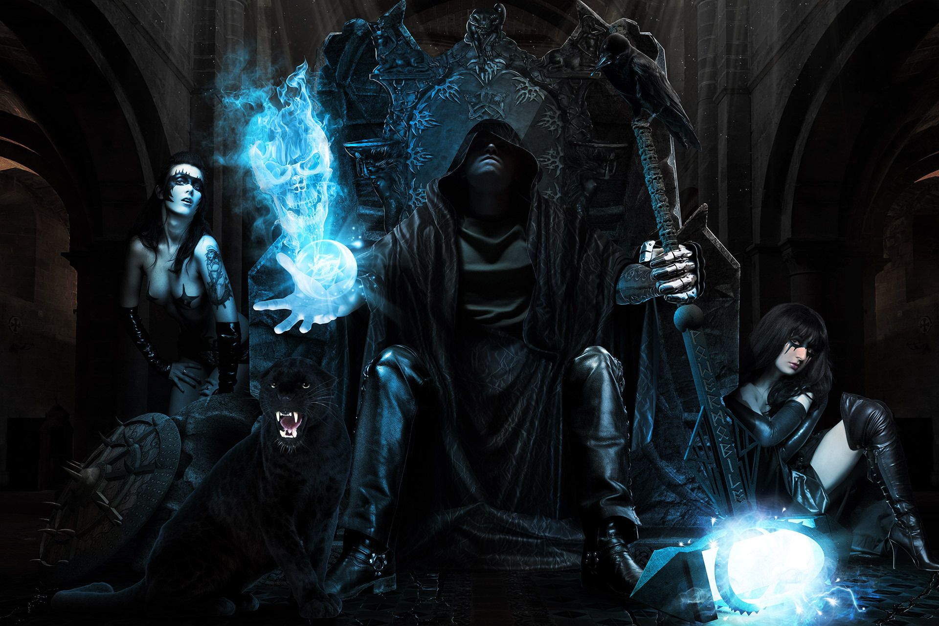 Dark Horror Fantasy Magic Women Wallpaper