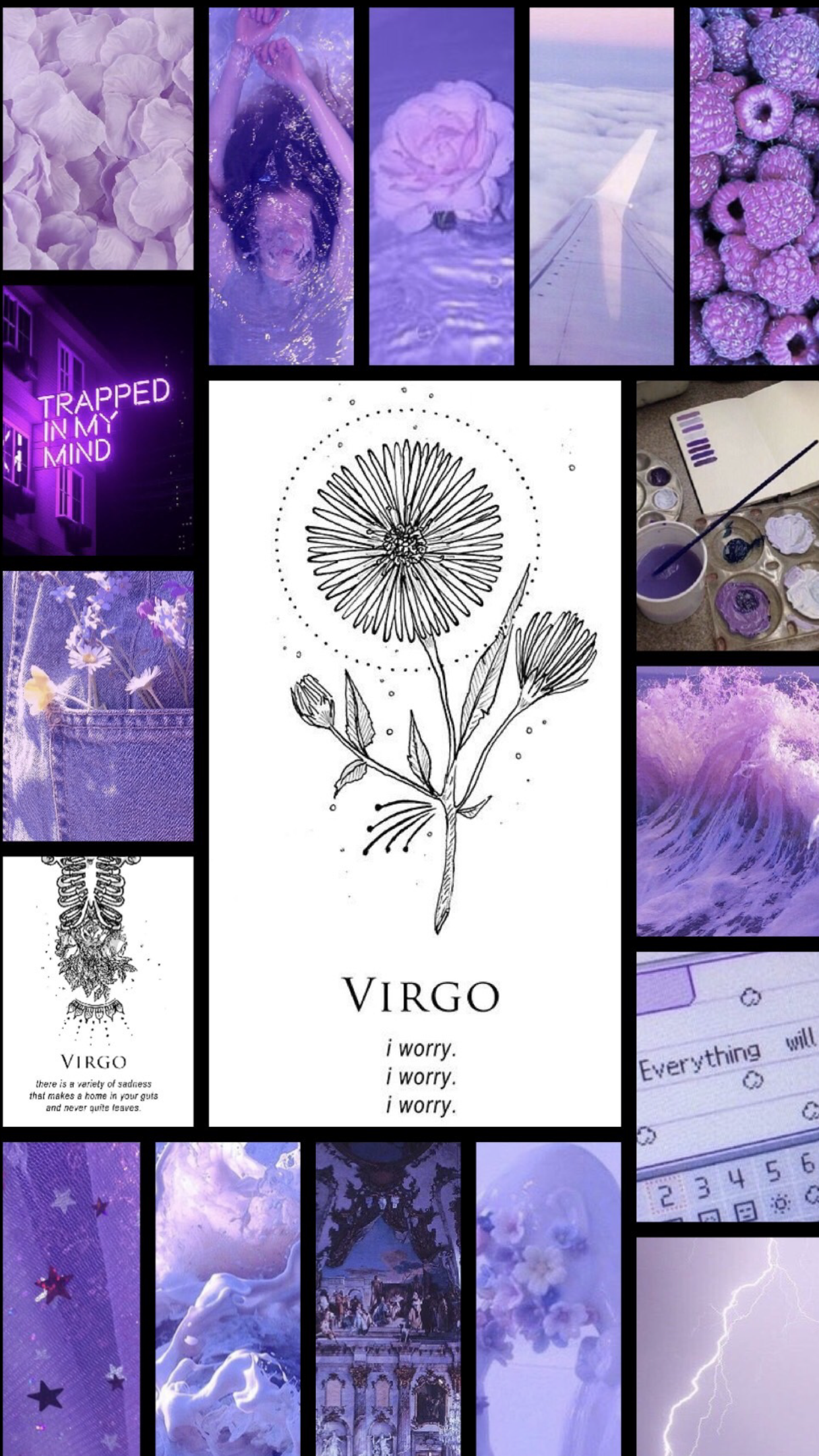 Virgo Aesthetic Wallpaper Art Zodiac Signs