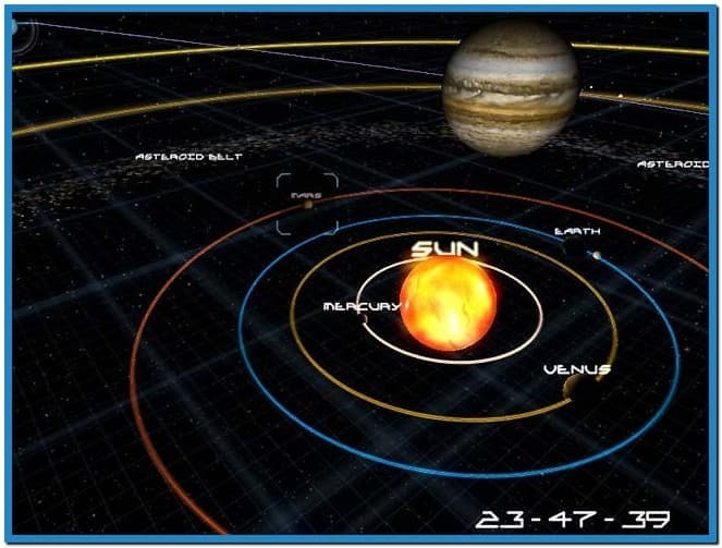 Animated Moving Solar System 663x503
