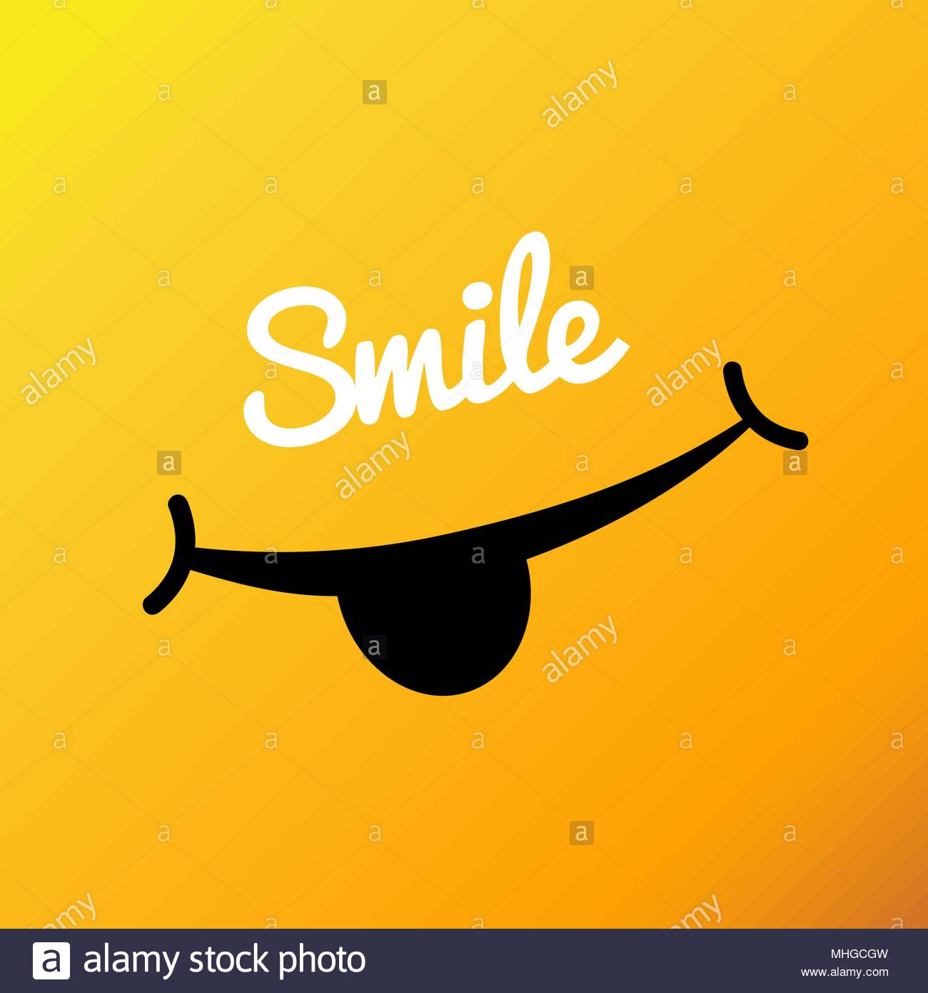 Smiley Face Poster World Smile Day Wallpaper Stock Vector