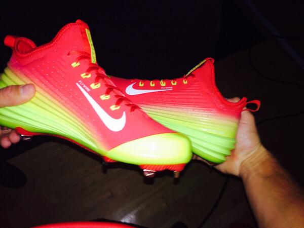 Mike Trout Unveils Extremely Bright New Nike Spikes For The Win