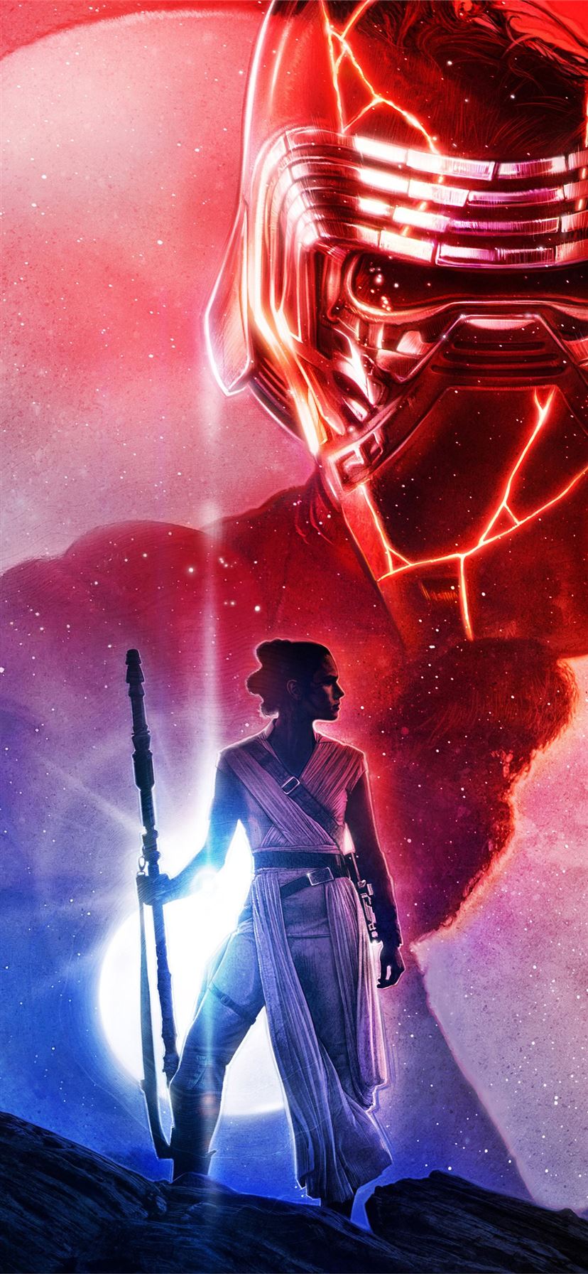 Star Wars The Last Jedi Art 5k iPhone Wallpaper