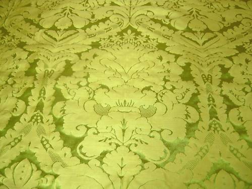 Faux Silk Damask Lime Green Textile Express Buy Fabric