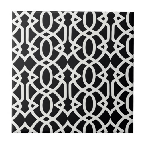 Black Trellis Wallpaper