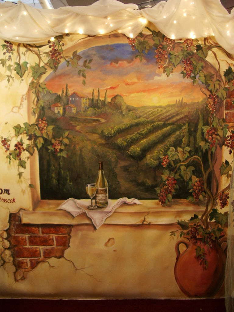 Vineyard Wallpaper Murals By Maria Desimone