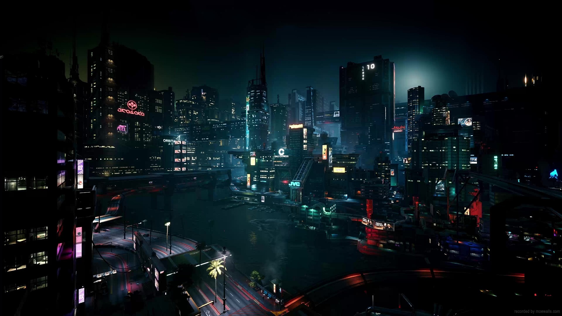 Cyberpunk City World Map Wallpaper 4k Off