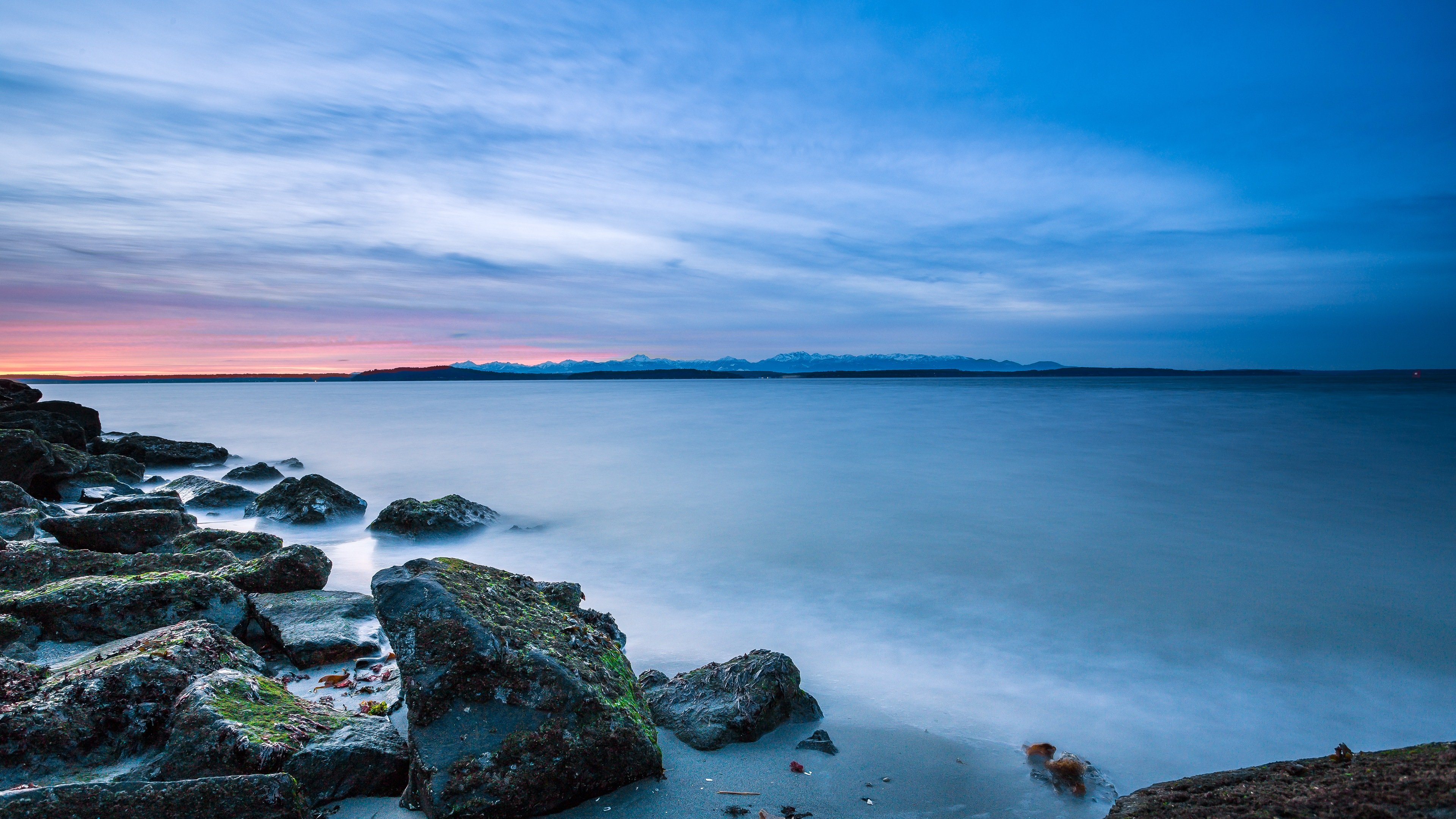 Rocks Sunset 4k Ultra Hd Desktop Wallpaper Uploaded By Desktopwalls