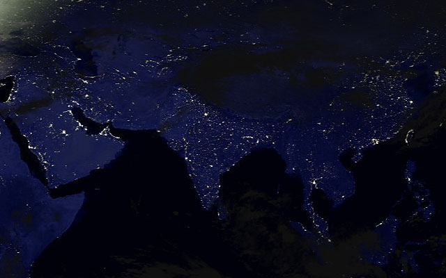 Earth At Night From Space Wallpaper Desktop India In