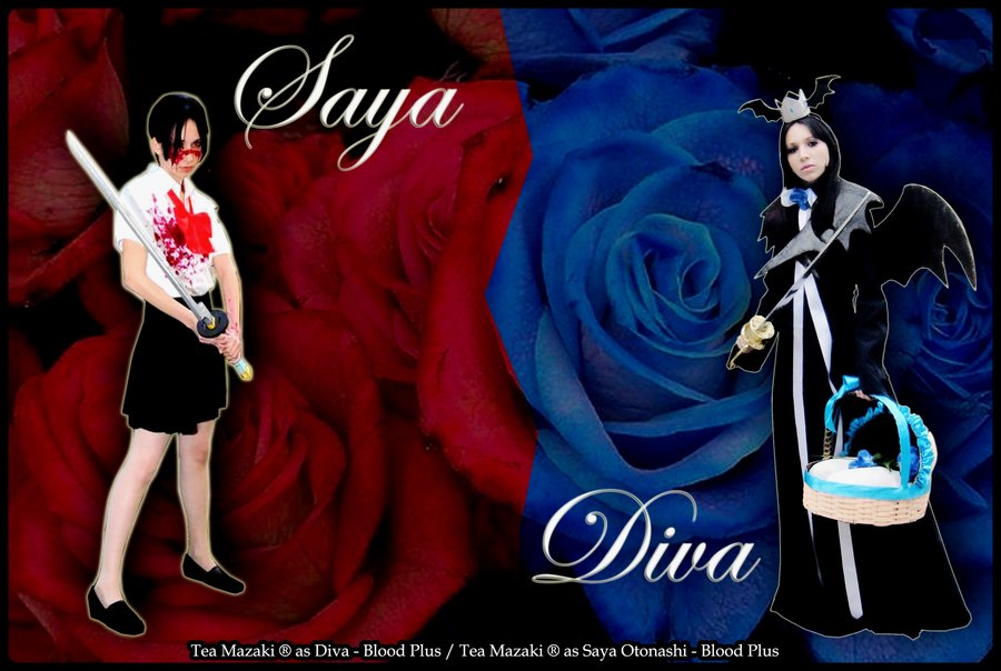 Saya x Diva Wallpaper by TeaMazaki on