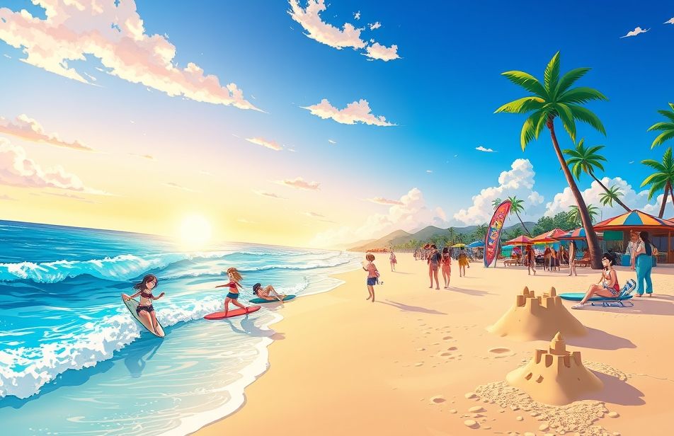 Anime Beach Wallpaper