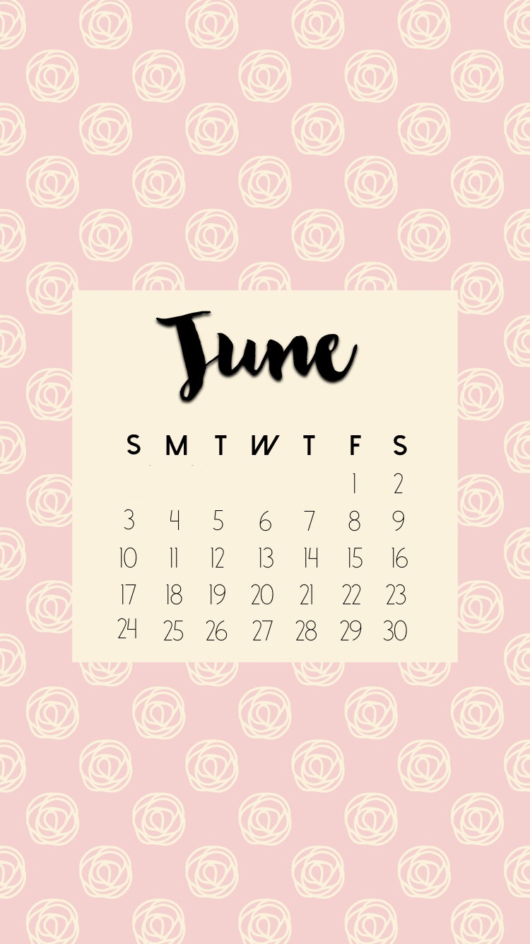 June iPhone Calendar Wallpaper Max Calendars