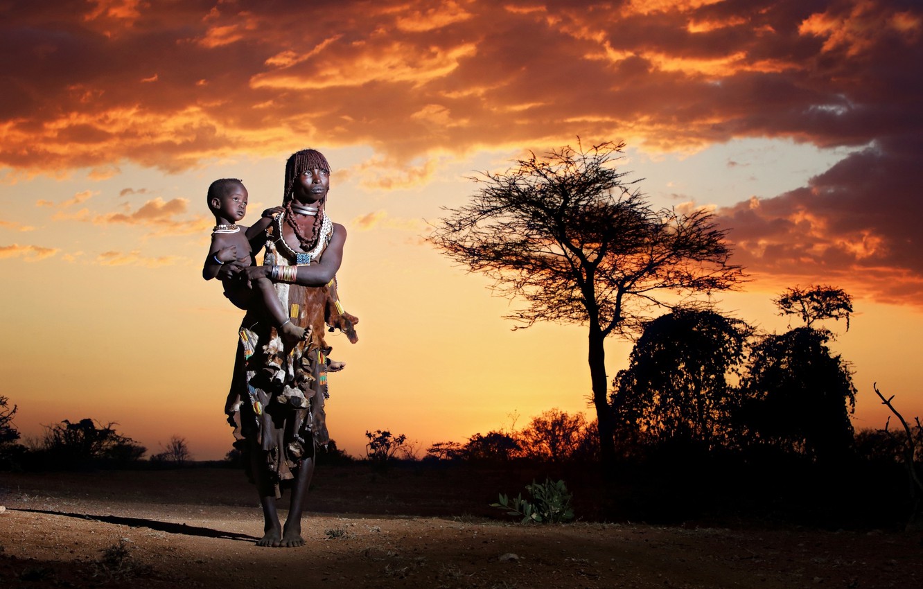 Wallpaper Africa The Indigenous People Mother And Child Image