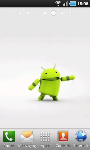 Android 3d dancing android boy live wallpaper v200