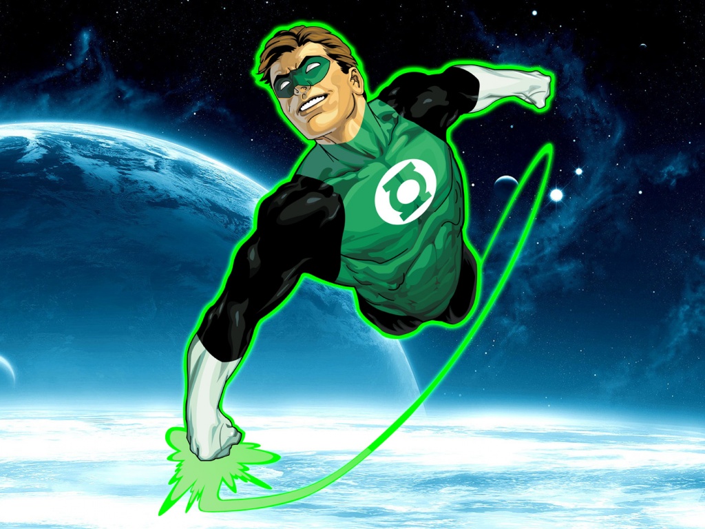 Green Lantern Flying Desktop Pc And Mac Wallpaper
