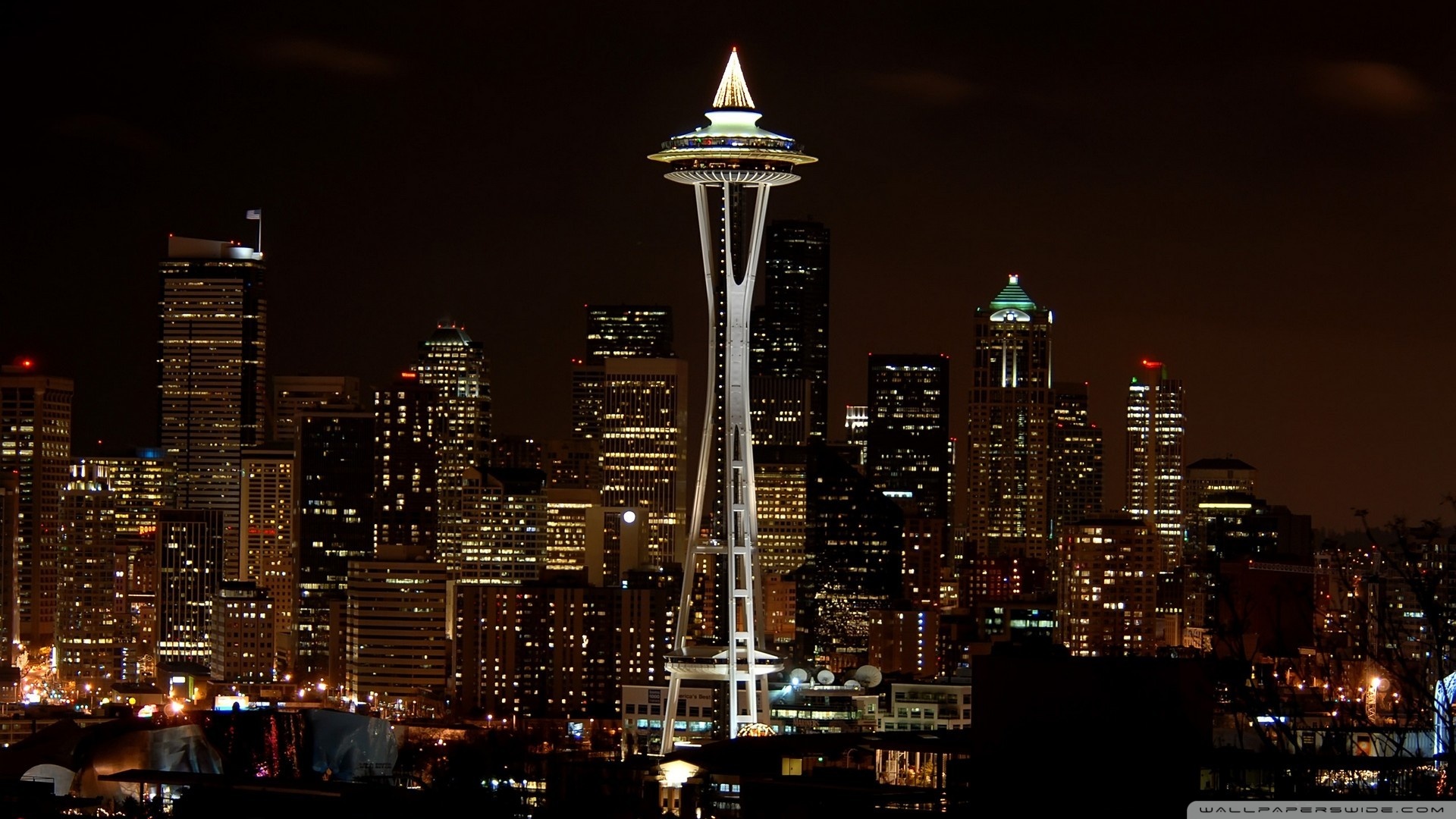 HD Wallpaper Seattle Skyline At Night X Kb Jpeg