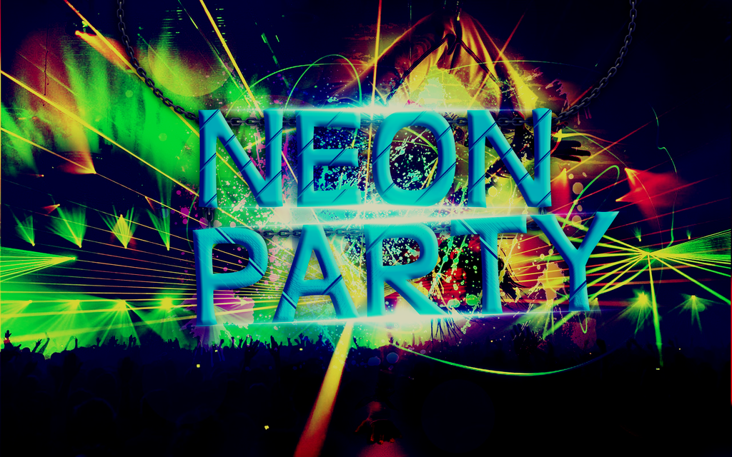 Neon Party Wallpaper By Mateusdias