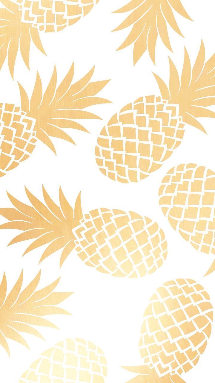 Gold Pineapple Wallpapers on