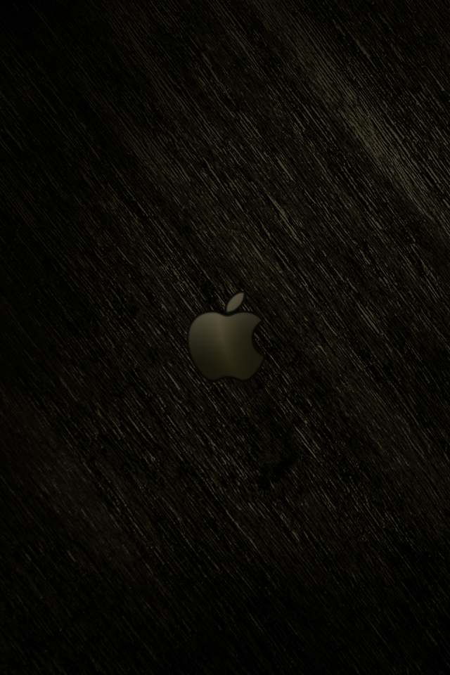 iPhone iBlog Dark Apple Retina iPhone 4 3GS Wallpapers