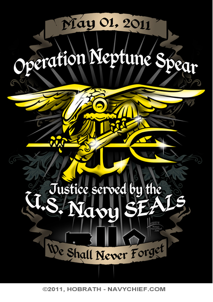 Clearance X Operation Neptune Spear Navy Seals Tribute Poster