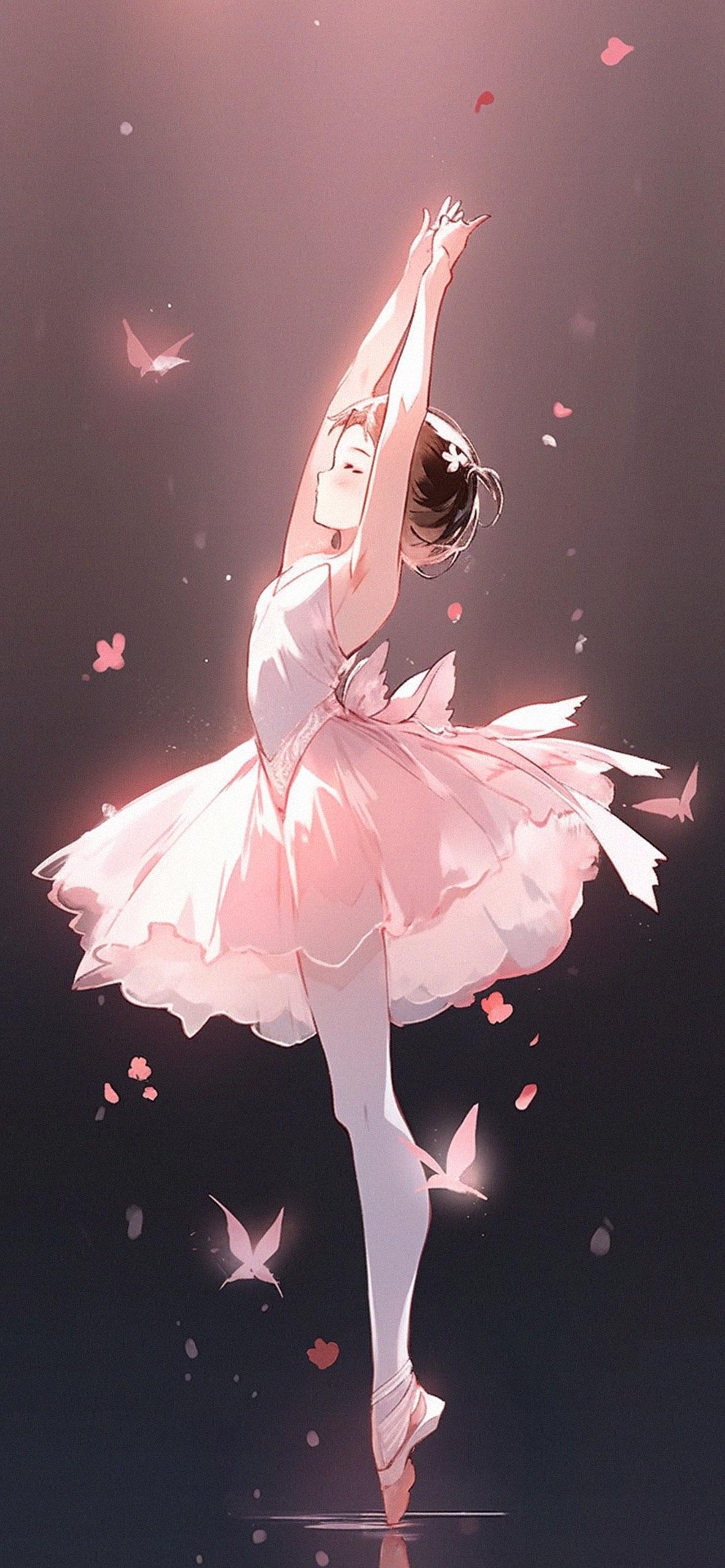 Cute Ballerina Girl Anime Wallpapers Cute Anime Girl Wallpaper 4k