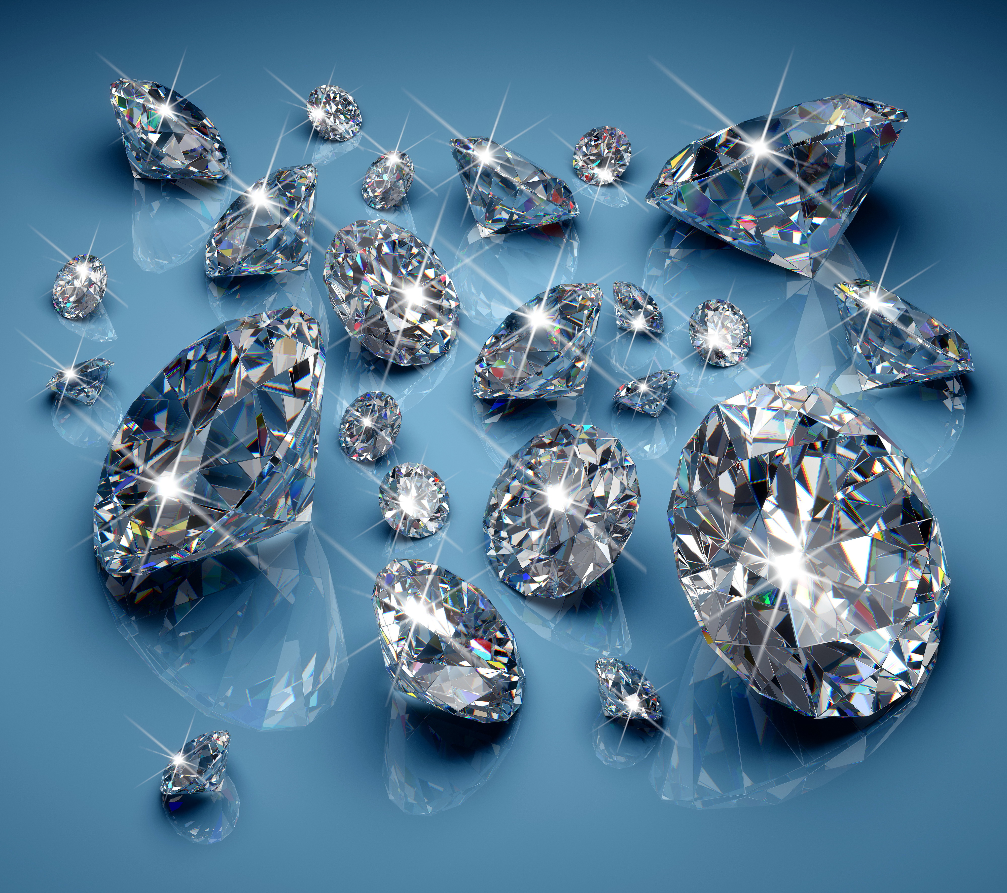 Diamonds Brilliant Jem Sparkle Glow Glitter Wallpaper