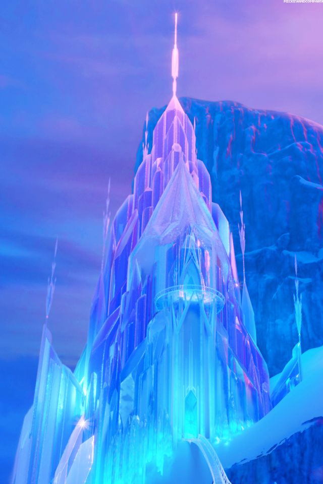 Phones Background Castles Frozen Disney Wallpaper Ice