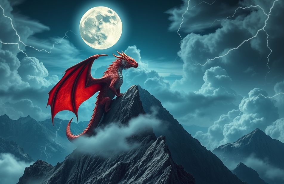 Red Dragon Gaming Wallpaper