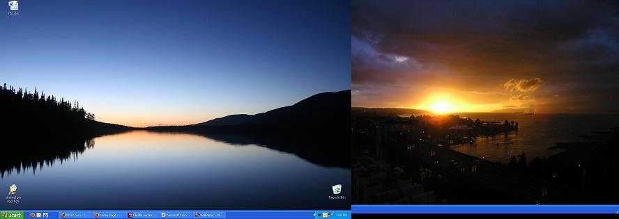 Dual Monitor And Static Image On Left