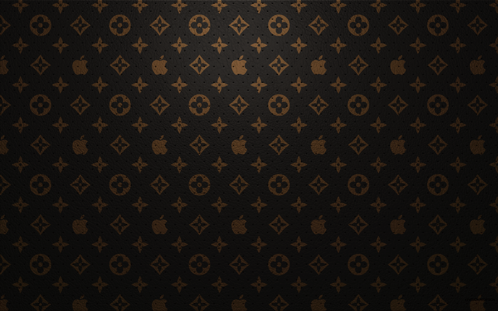 LV Black On Dog - Black And Gold Louis Vuitton HD wallpaper