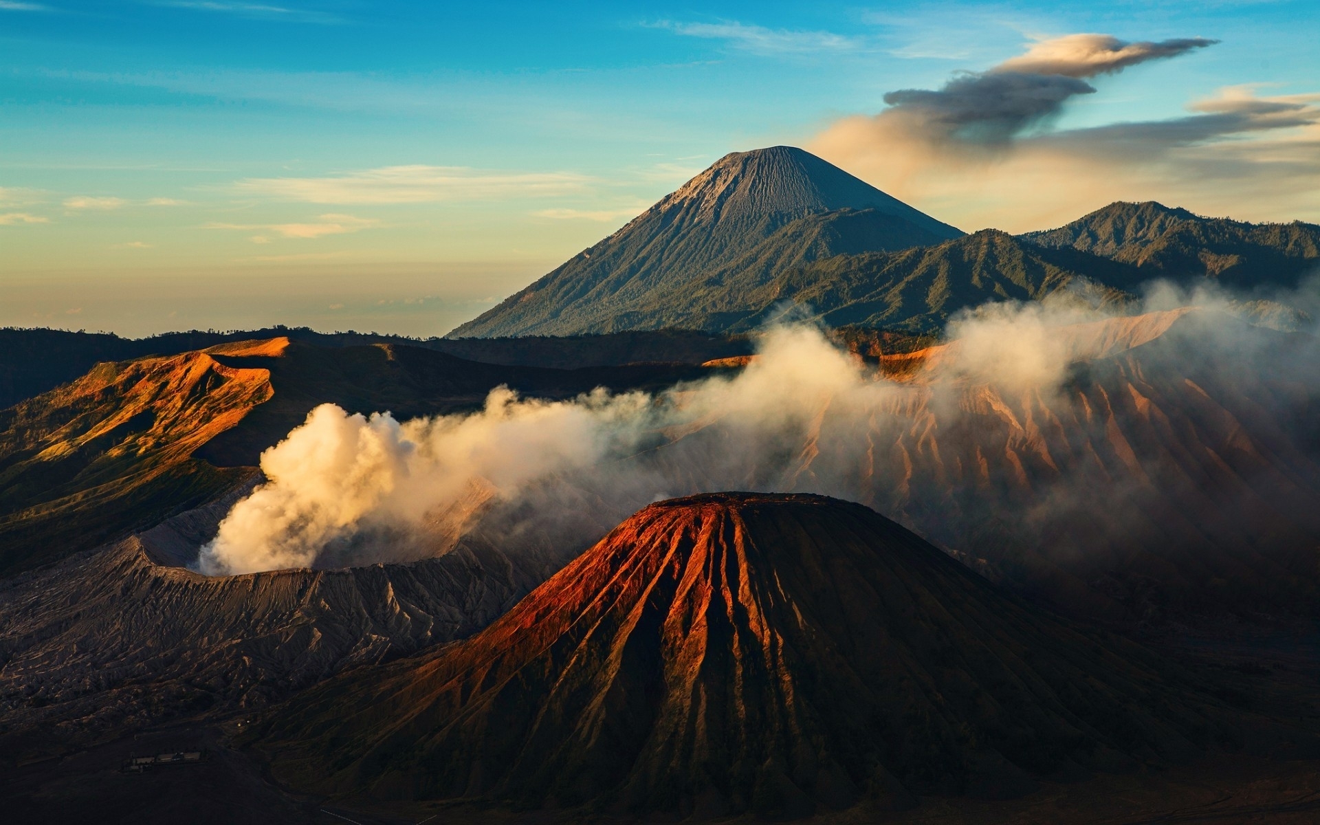 Vulkane Bromo Indonesien Hintergrundbilder