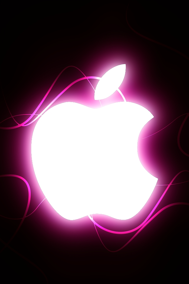 Iphone 4 Apple Wallpaper Pink by thekingofthevikings on