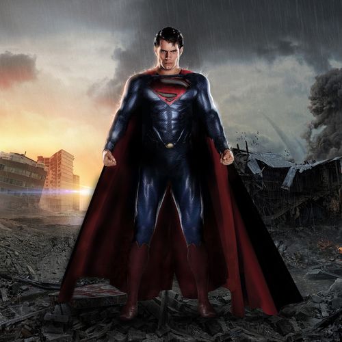 Man Of Steel Superman Between The Ruins Wallpaper