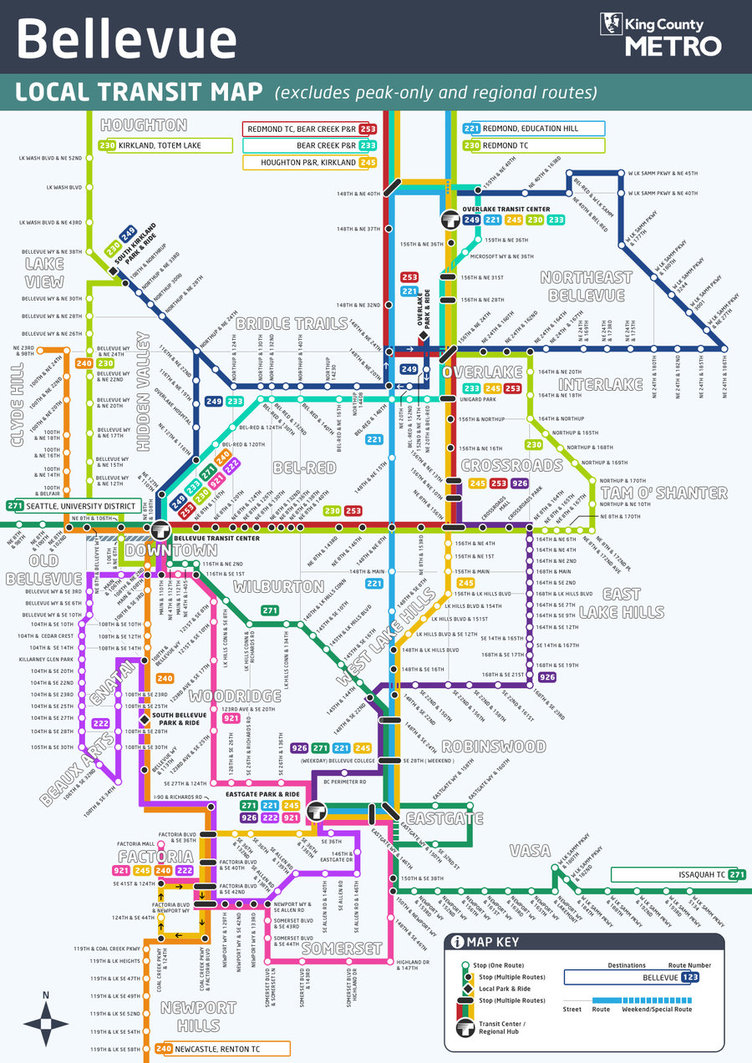 Bellevue Bus Routes Map By Murakumon
