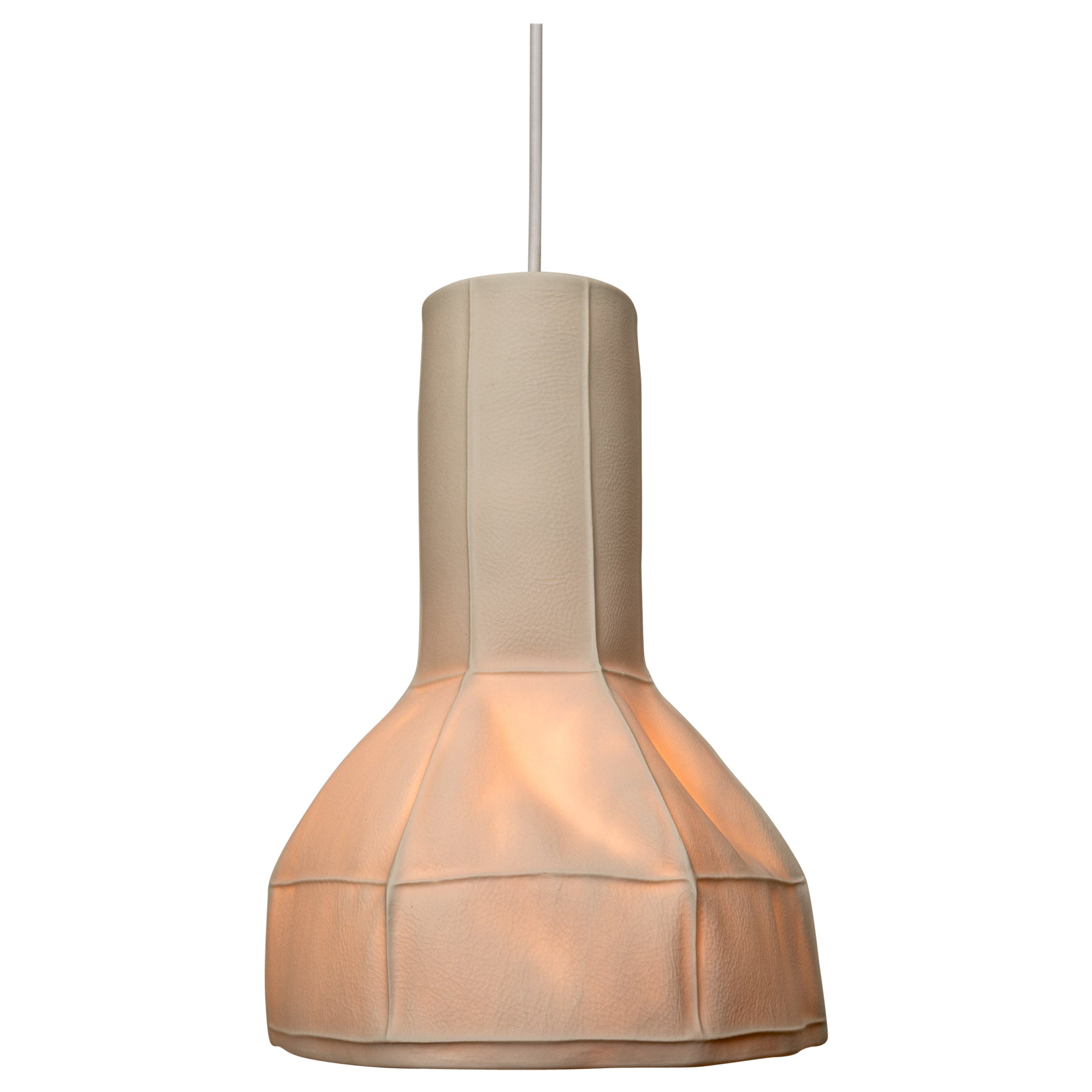 Kawa Series Light By Luft Tanaka White Porcelain Pendant Organic Wallpaper