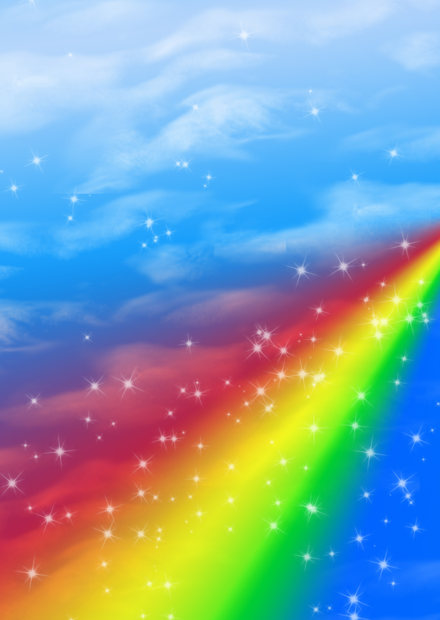 Download wallpaper Rainbow blue Sky clouds download photo rainbow