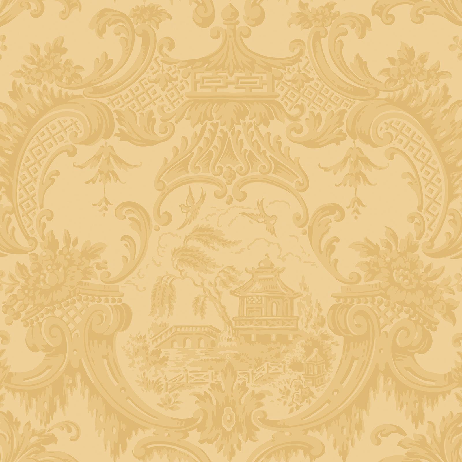 Cole Son Chippendale China Wallpaper Yellow Fashion