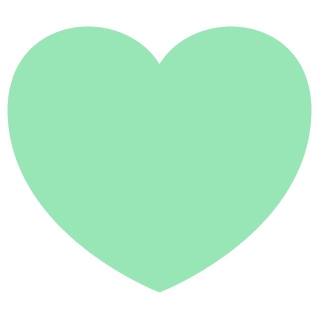 Mint Green Heart Wallpaper iPhone