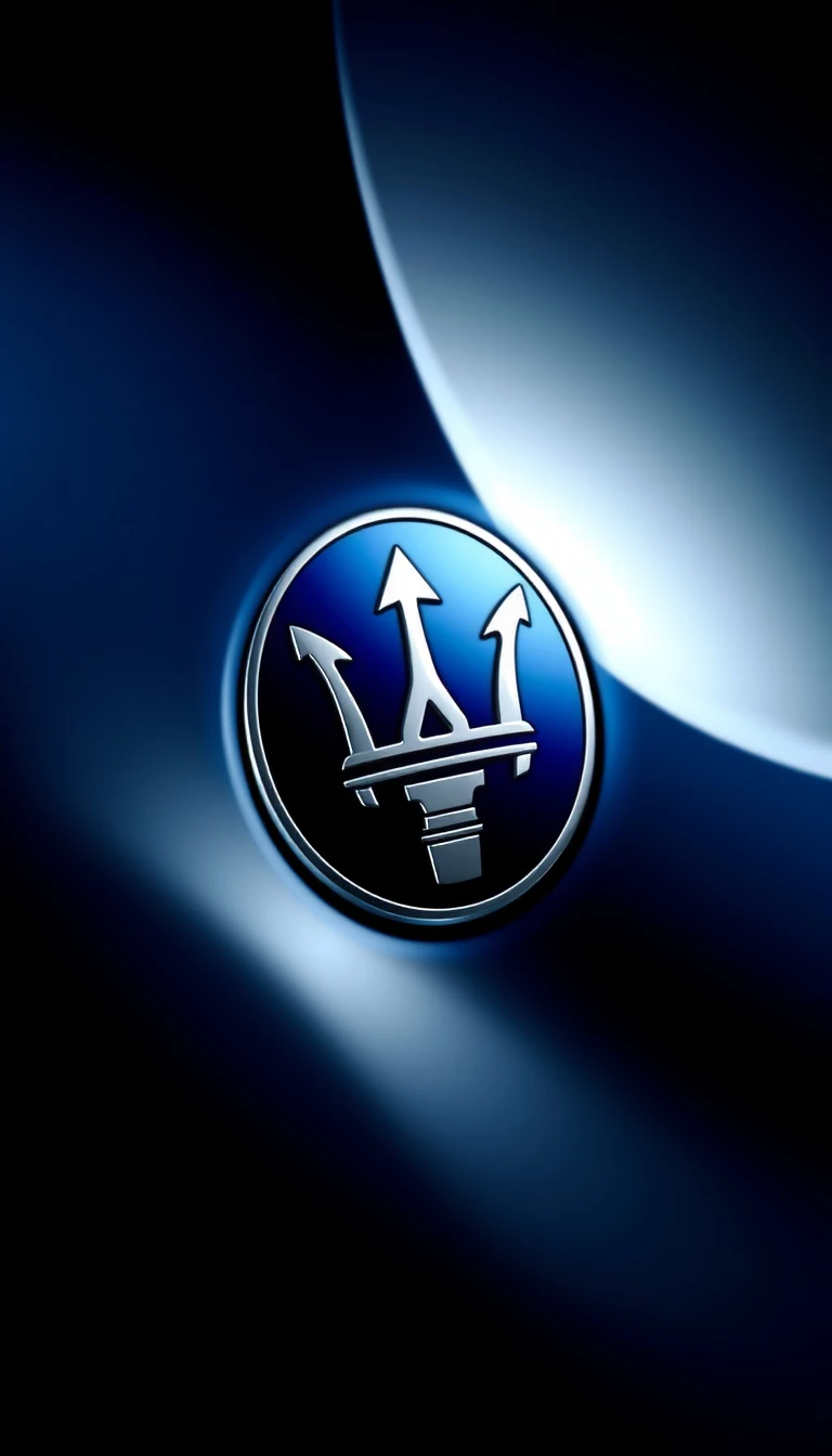 Maserati Logo Phone Wallpaper