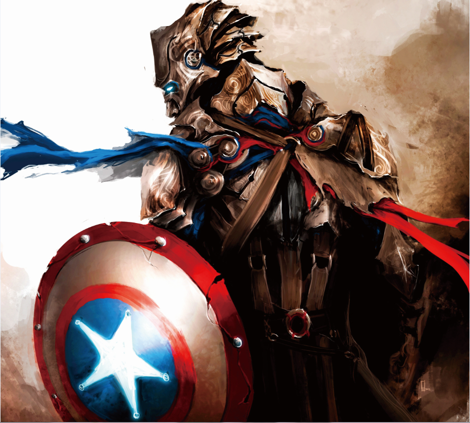 Shipping X26 Inchmarvel Captain America Steve Rogers Medieval